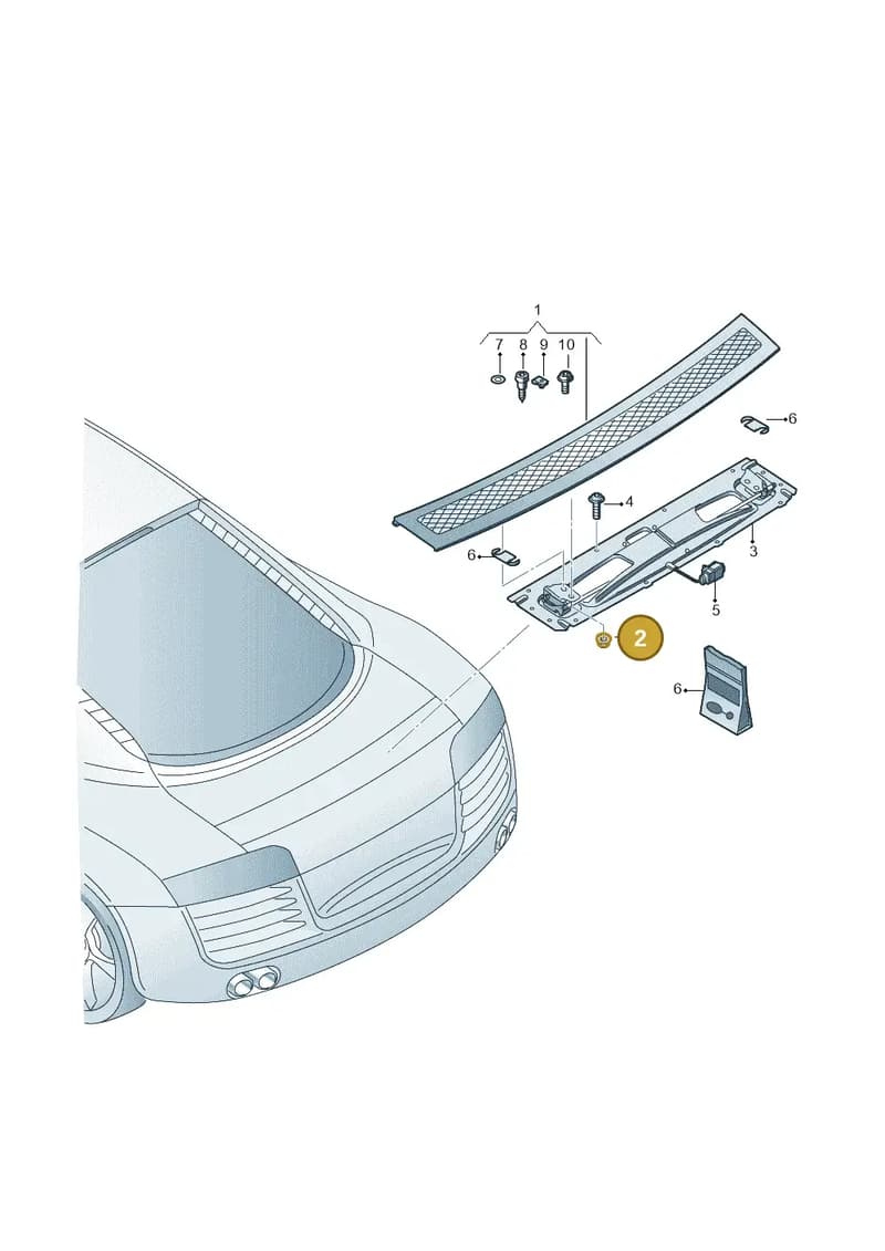 N10205803 — Audi R8 qu. 5.2 (2012-2015) diagram 618827500, position 2