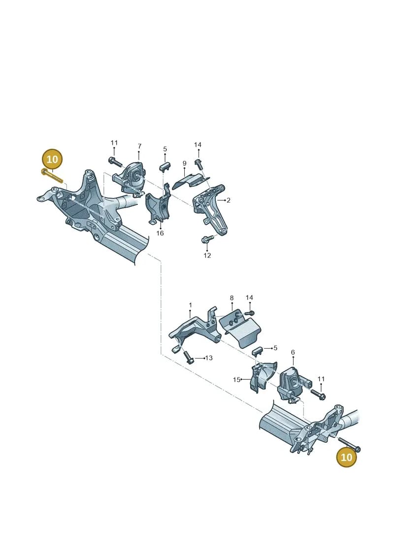 N10207602 — Audi A7 Sportback (2014-2018) diagram 696199070, position 10