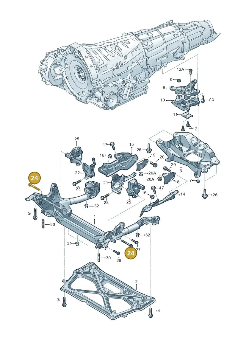 N10207602 — Audi RS6 Avant (2013-2018) diagram 758399800, position 24