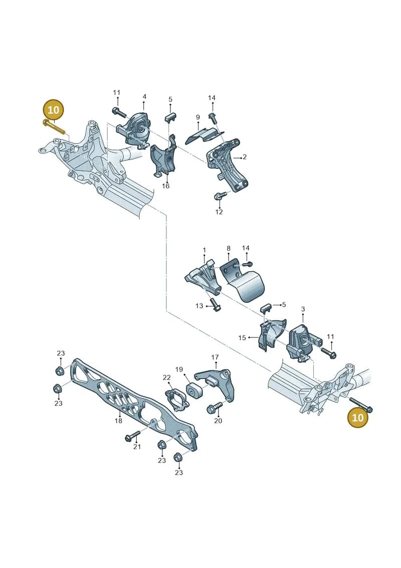 N10207602 — Audi A7 Sportback (2014-2018) diagram 788199700, position 10