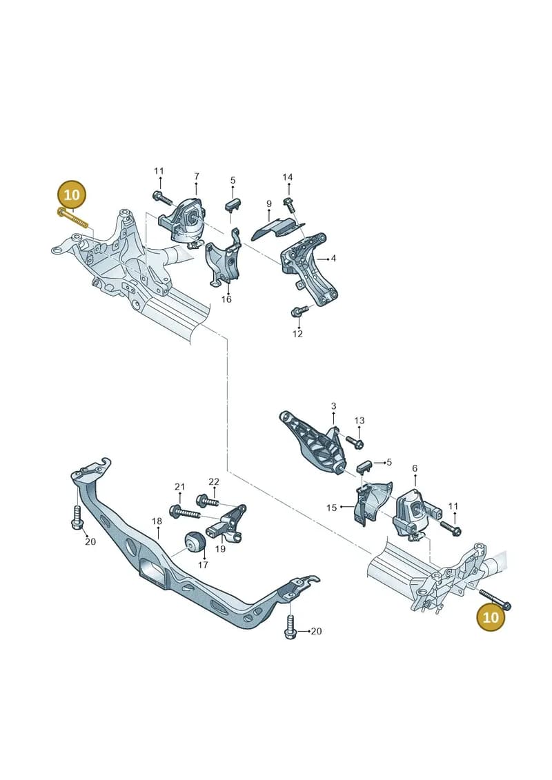 N10207602 — Audi A6 (2014-2018) diagram 798199600, position 10