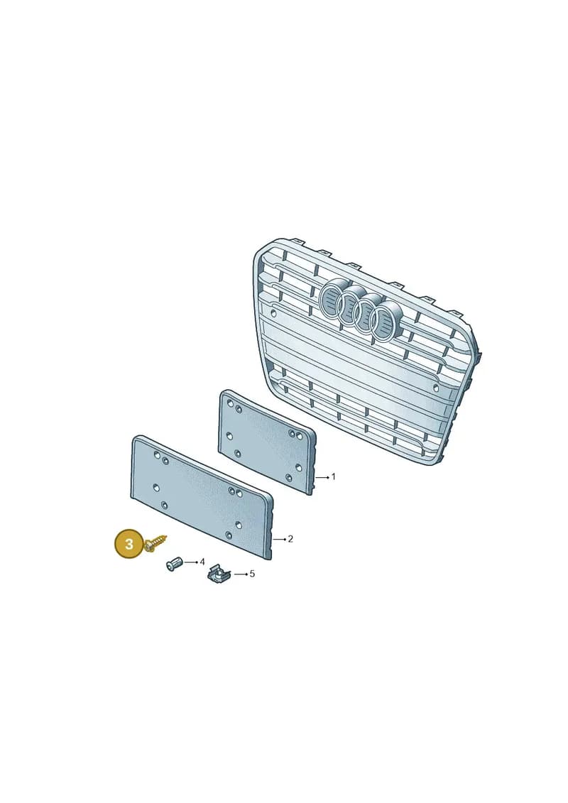 N10247302 — Audi RS4 Av. qu. 4.2 (2012-2015) diagram 724807400, position 3