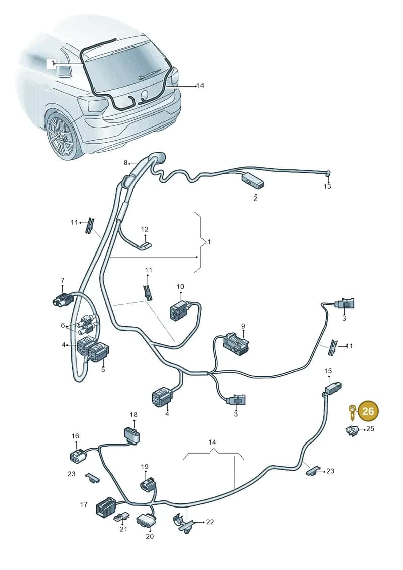 N10247302 — Volkswagen Polo (2017-2025) diagram 837972500, position 26