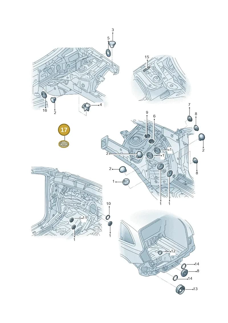 N10251501 — Audi Q5 (2009-2018) diagram 687803035, position 17