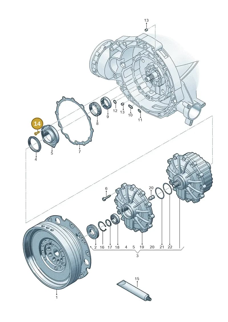 N10285504 — Audi A5 Sportback (2016-2025) diagram 717321610, position 14