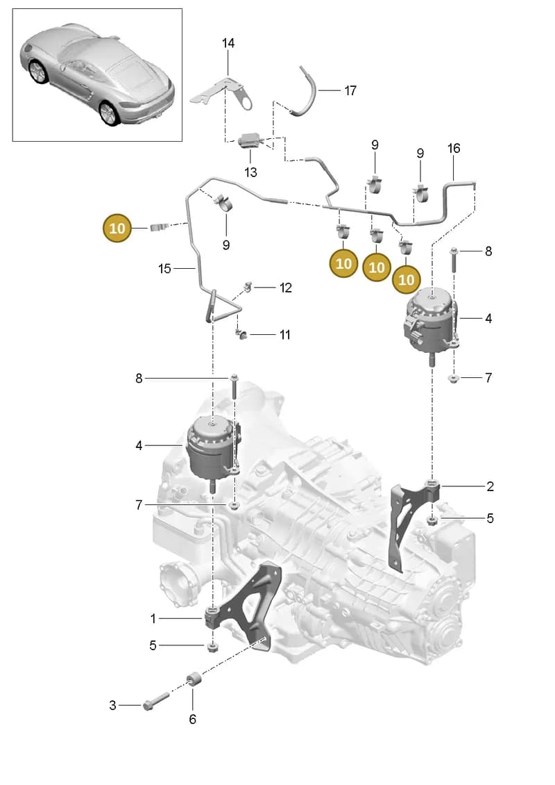 N10299201 — Porsche Cayman (2016-2019) diagram p50306000, position 10
