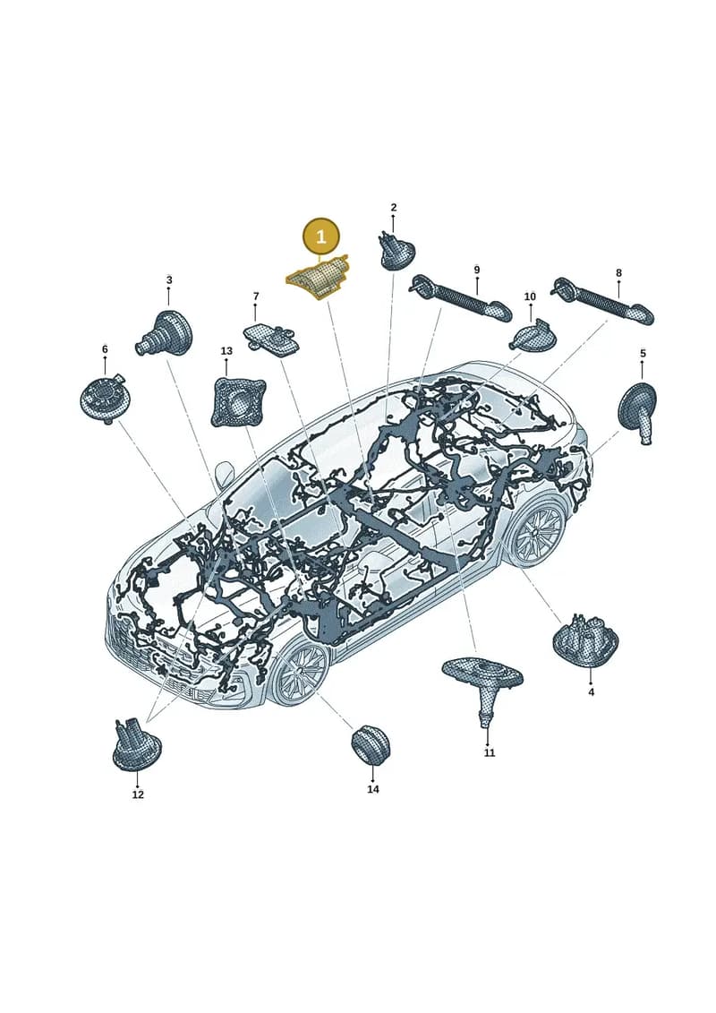 N10311306 — Audi A5 Avant (2024-2025) diagram 8wh971815, position 1