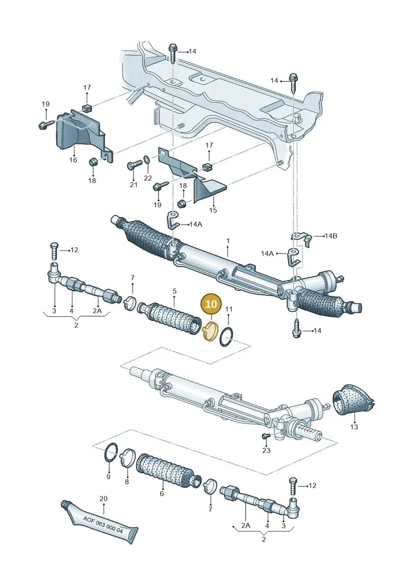 N10434401 — Audi A4/S4 Cabrio./qu. (2002-2006) diagram 223422420, position 10