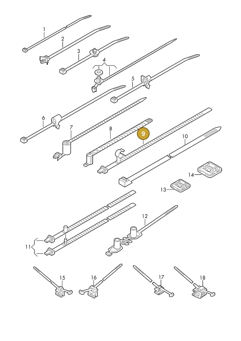 N10450601 — Audi 1J0 platform diagram 198979100, position 9