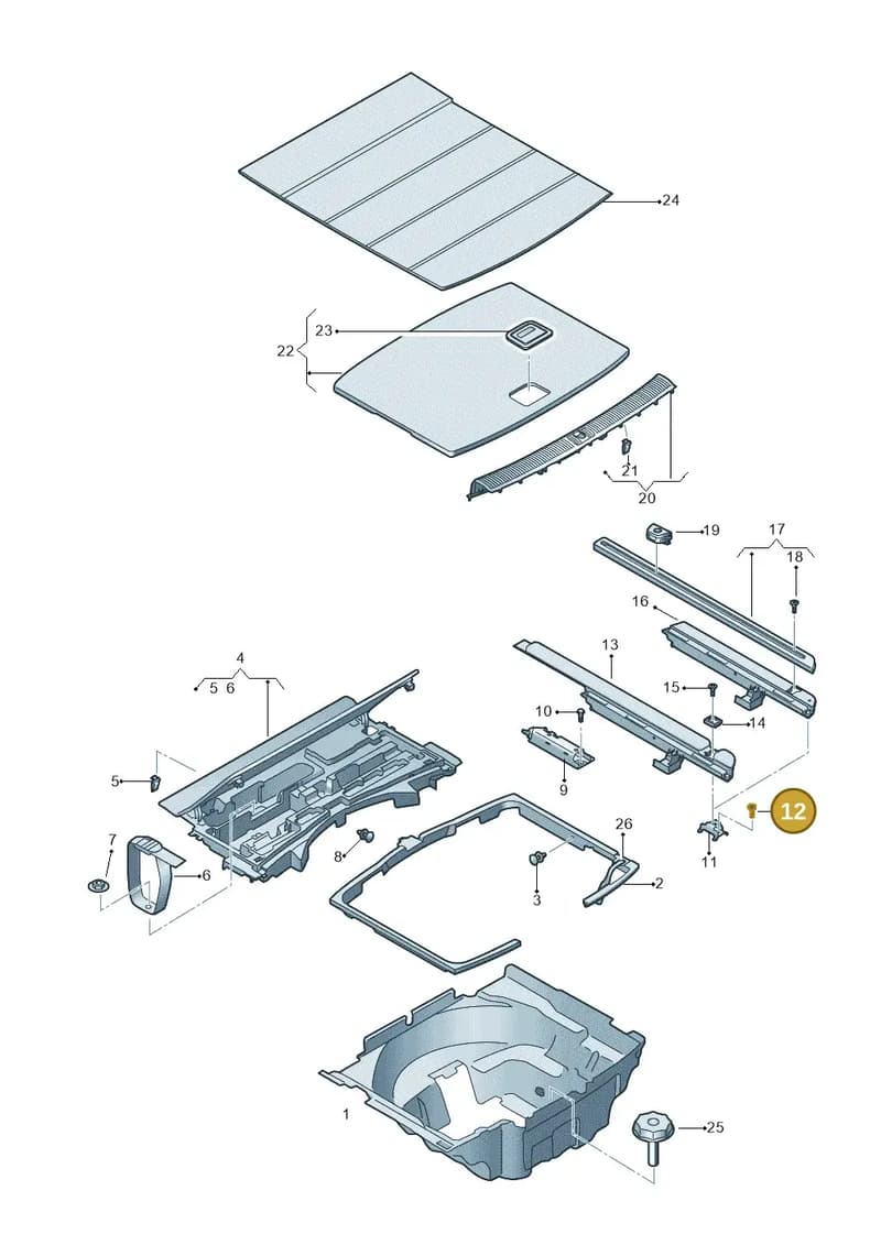 N10456005 — Audi A4 (2015-2025) diagram 849863850, position 12