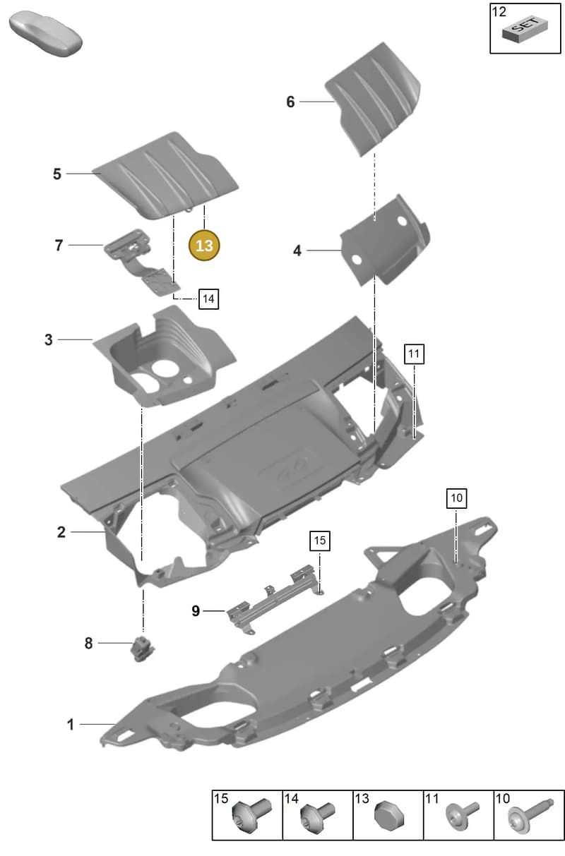 N10458101 — Porsche 911 (2021-2022) diagram p59803100, position 13