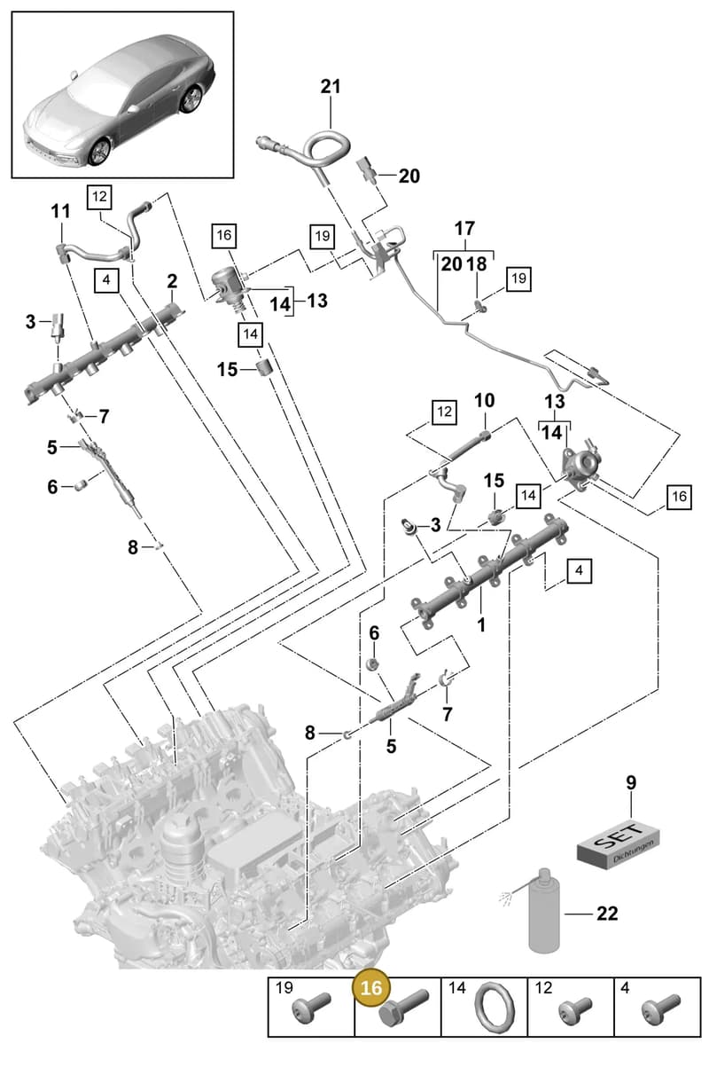 N10458202 — Porsche Panamera (2016-2020) diagram p49107000, position 16