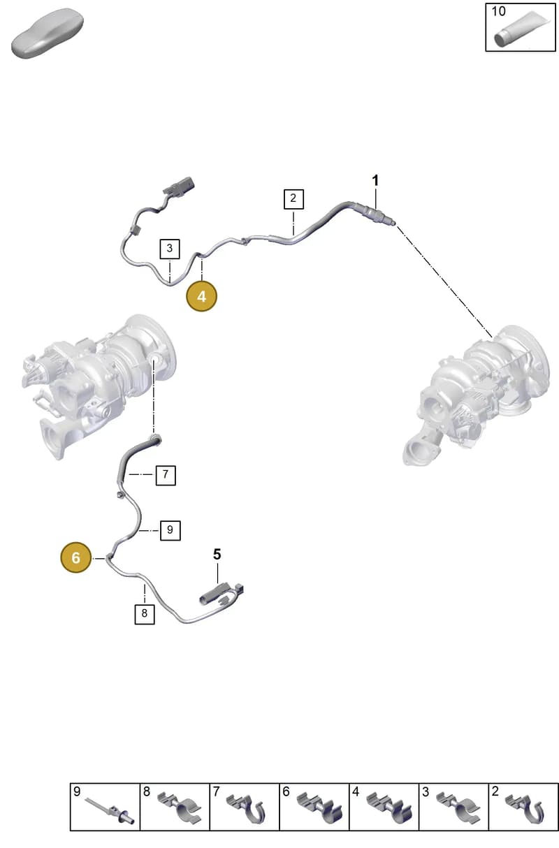 N10463002 — Porsche Panamera (2023-2025) diagram p62202050, position 4+6