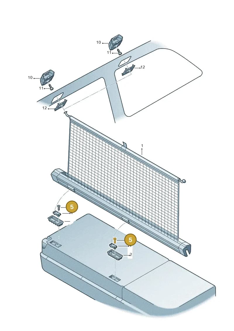 N10468502 — Audi A6 (2014-2018) diagram 448861100, position 5