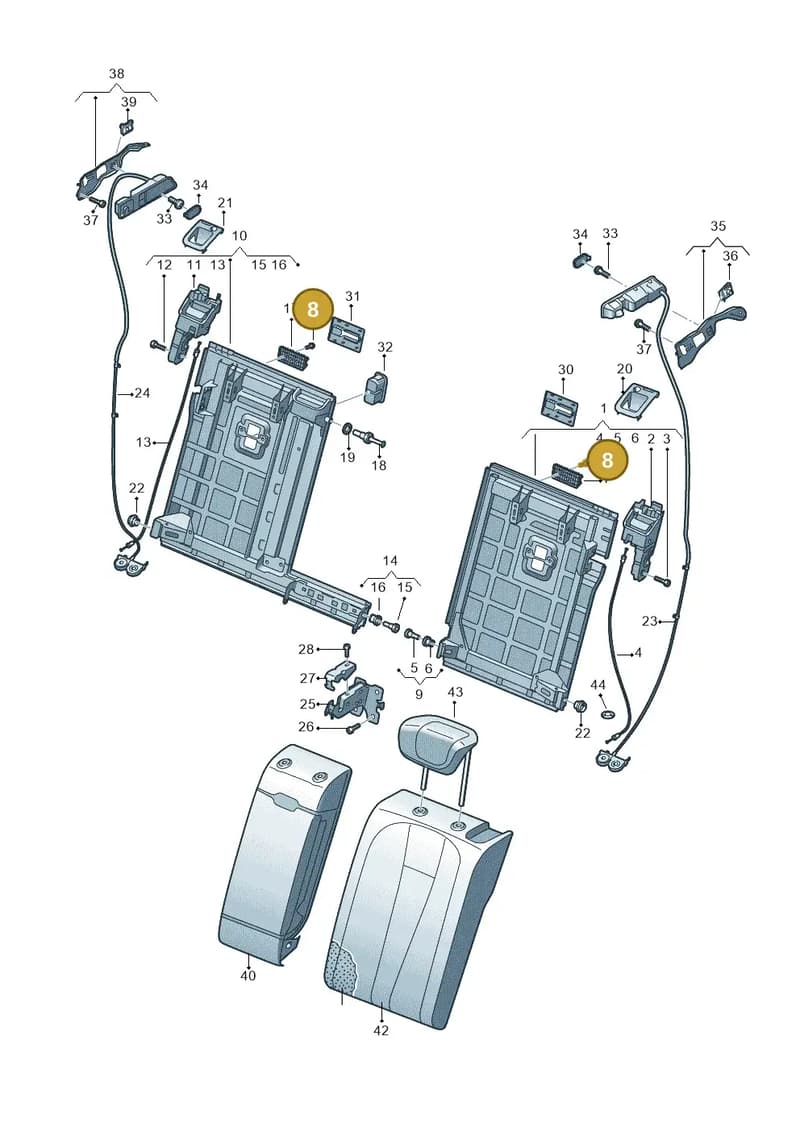 N10468502 — Audi RS6 Avant (2019-2025) diagram 430885070, position 8