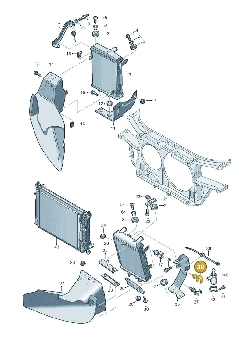 N10479001 — Audi A4/S4 Cabrio./qu. 07> (2006-) diagram 249121770, position 38