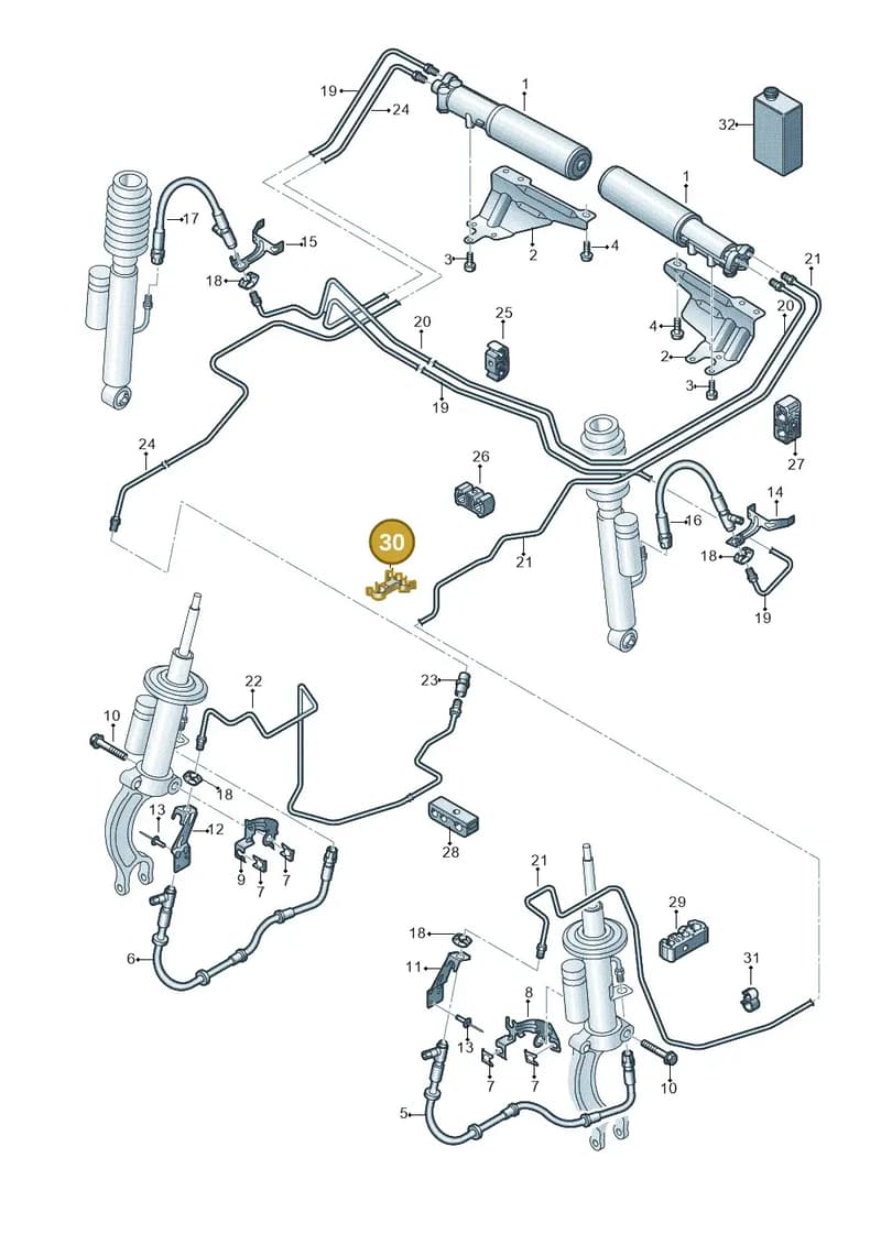N10506101 — Audi RS6 Avant (2013-2018) diagram 758616400, position 30