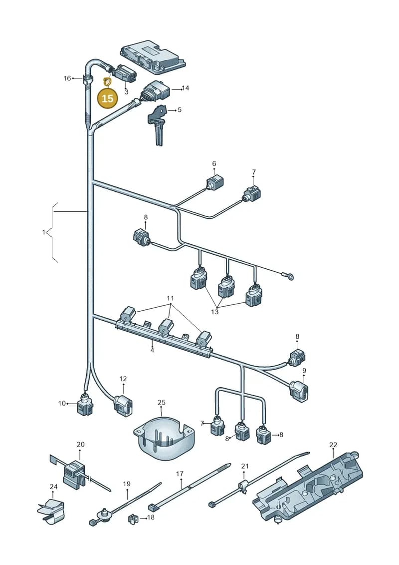N10507401 — Volkswagen Polo (2012-2014) diagram 747971030, position 15