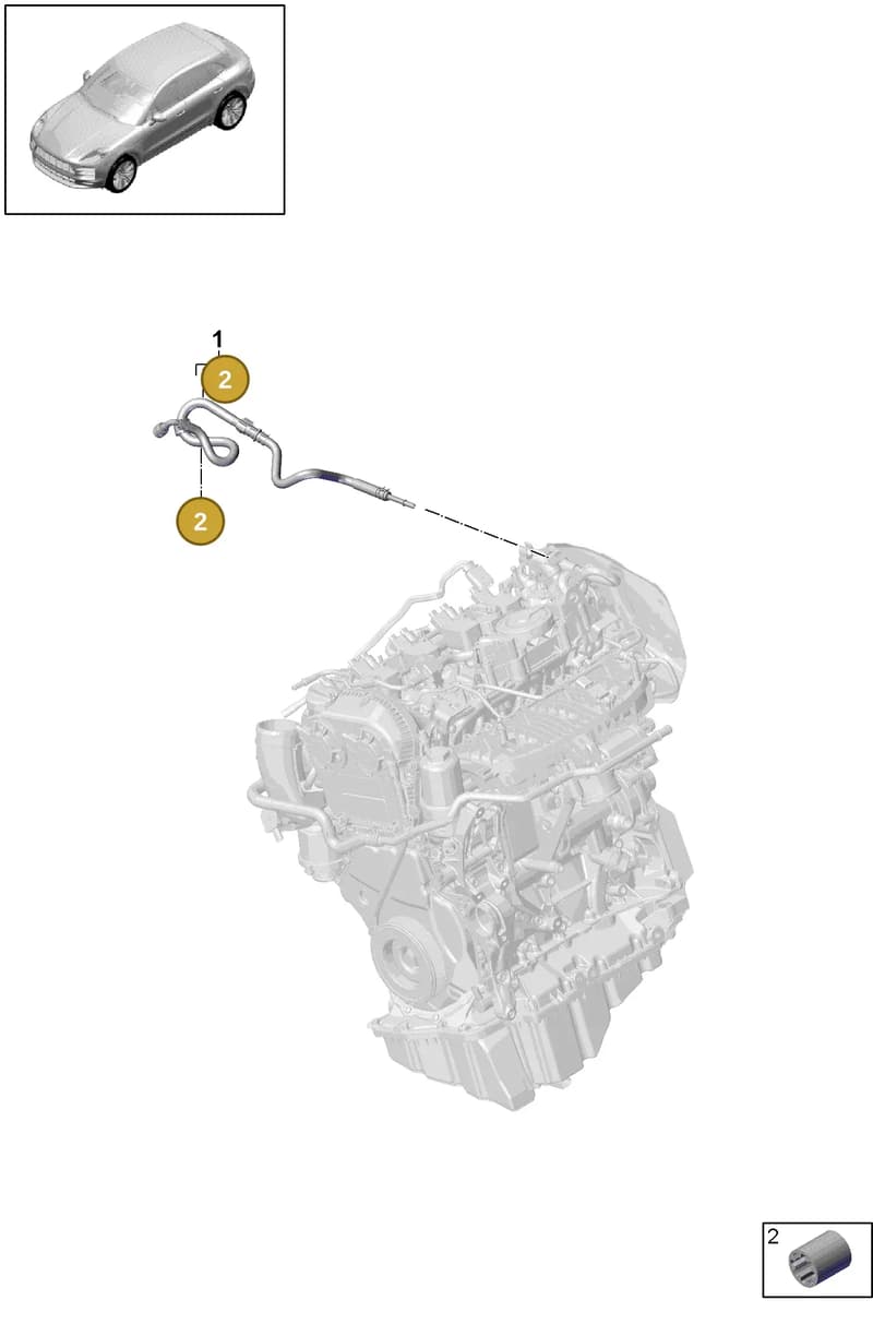 N10519601 — Porsche Macan (2018-2022) diagram p52201160, position 2