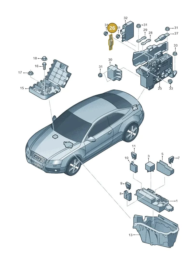N10525602 — Audi Q5 qu. 2.0 TDI (2008-2012) diagram 620937200, position 26