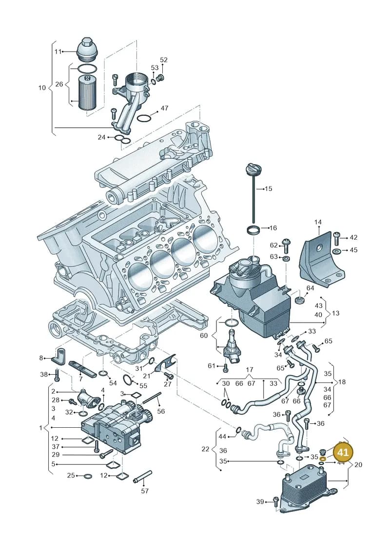 N10535402 — Audi R8 qu. 5.2 (2012-2015) diagram 752115010, position 41