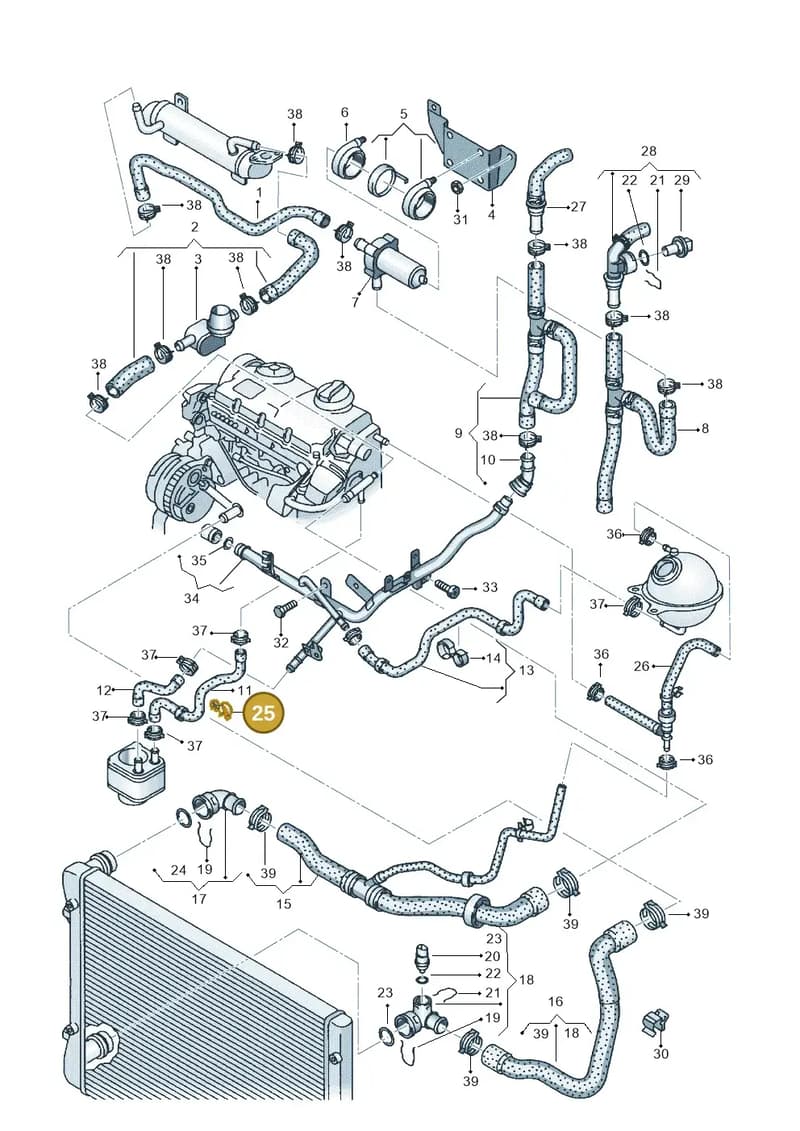 N10538801 — Volkswagen Sharan (2008-2010) diagram 475121450, position 25