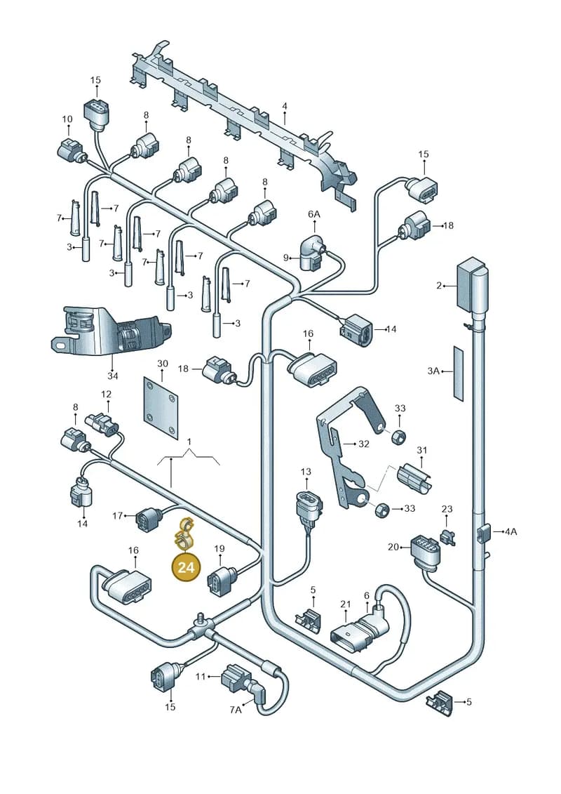 N10538801 — Volkswagen Tiguan (2011-2018) diagram 634971080, position 24