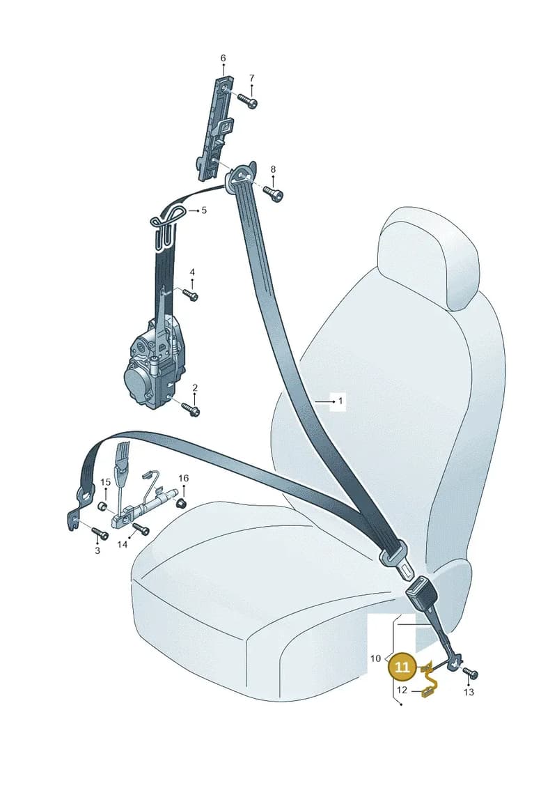 N10546701 — Audi A3 (2020-) diagram 592857600, position 11