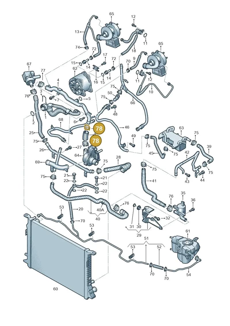 N10557301 — Audi A8 (2013-2018) diagram 771121180, position 78