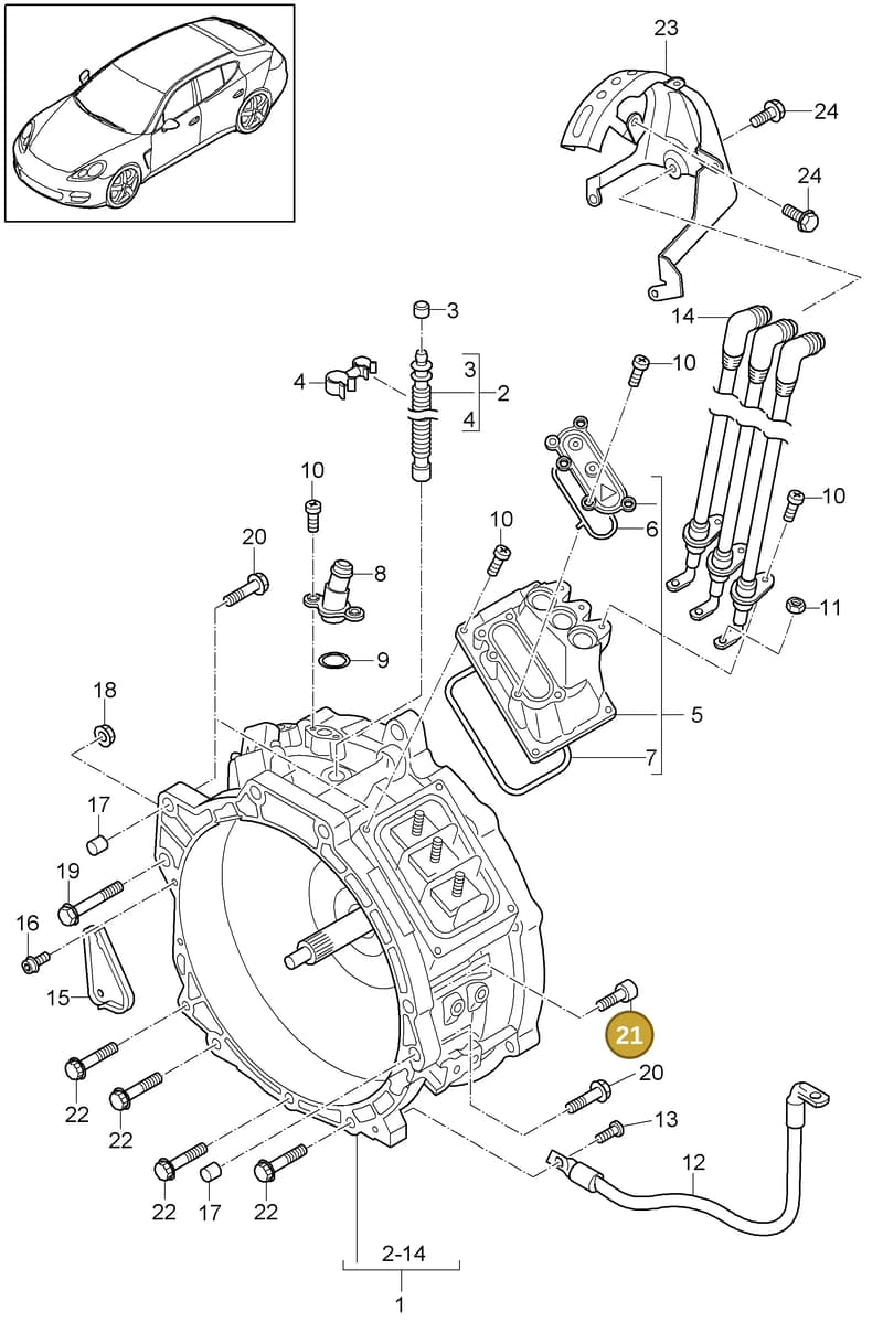 N10565102 — Porsche Panamera (2009-2016) diagram p35901010, position 21