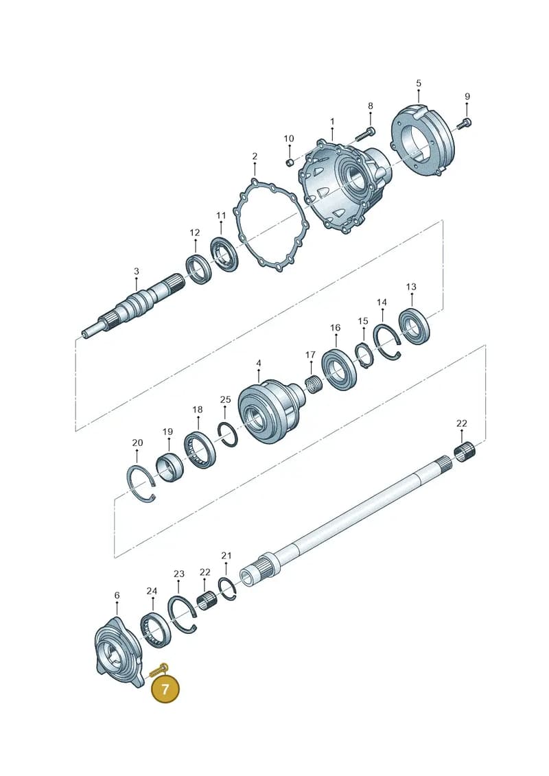 N10582108 — Audi A5 Sportback (2016-2025) diagram 849409700, position 7