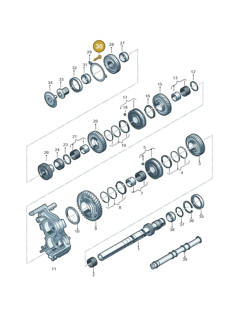 N10582108 — Audi A5 Sportback (2016-2025) diagram 849311100, position 30