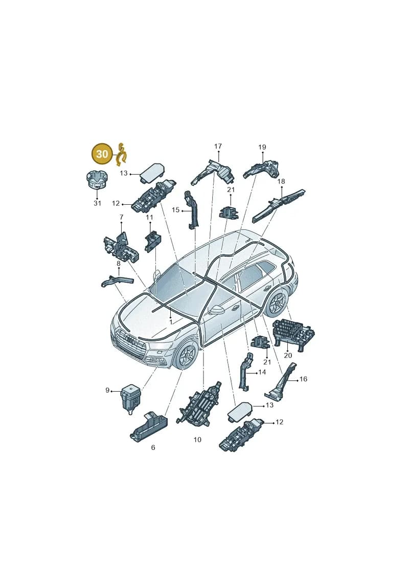 N10594301 — Audi Q5 qu. 2.0 (2018-) diagram 428971080, position 30