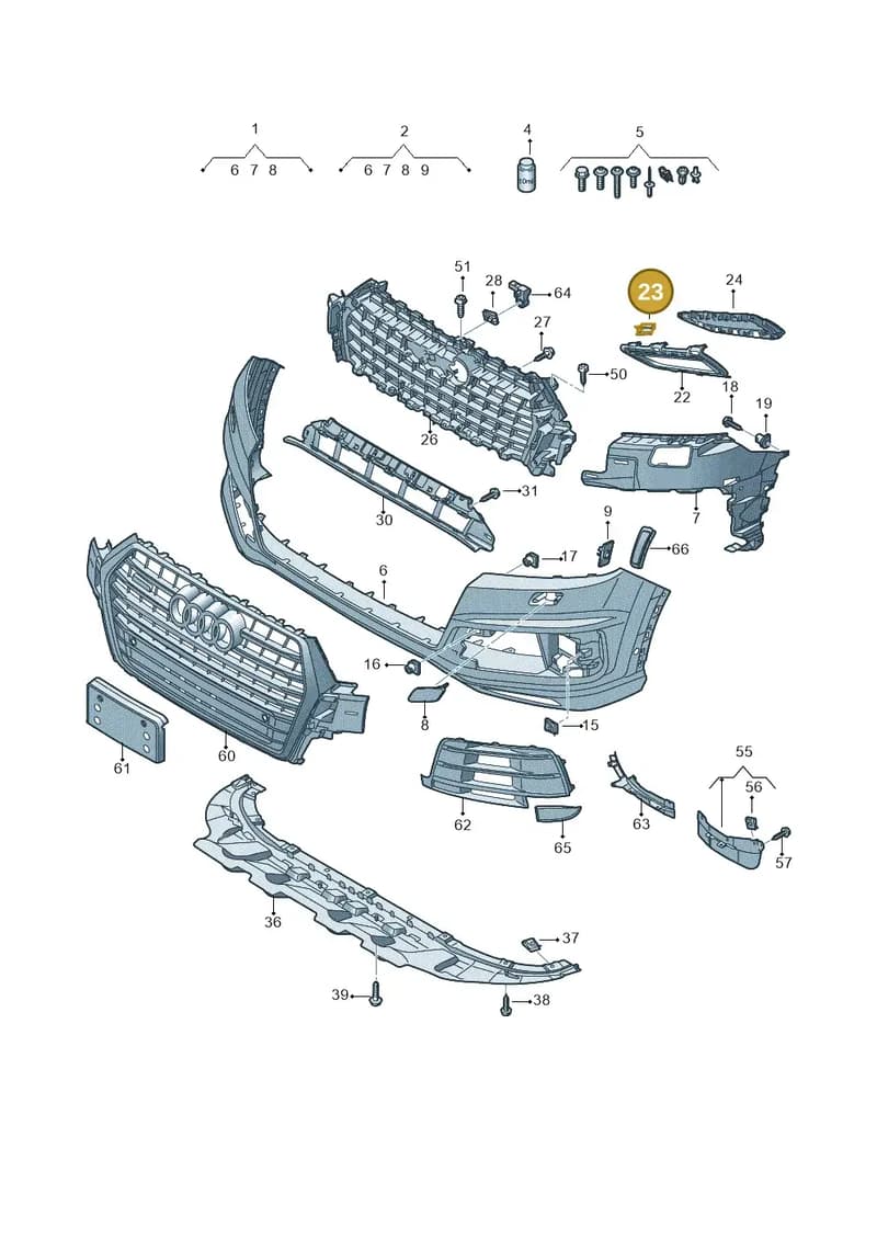 N10599601 — Audi Q7 (2015-2025) diagram 859807200, position 23