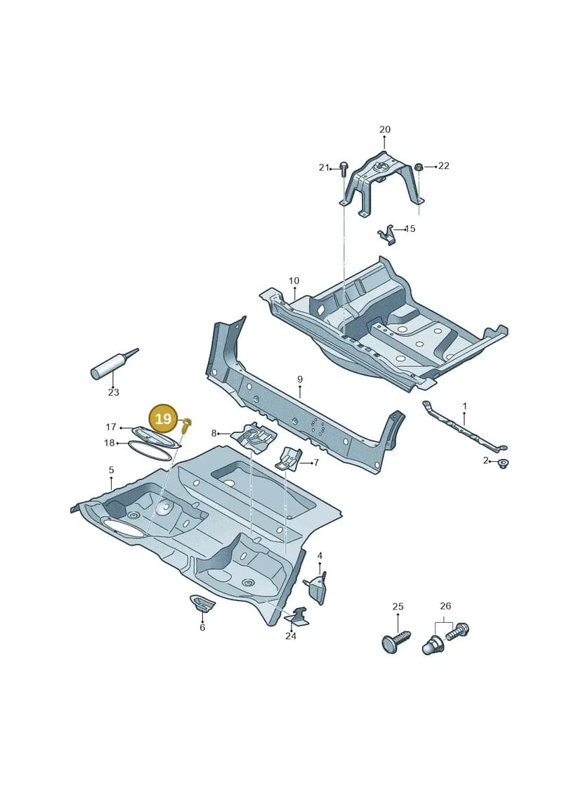 N10604601 — Audi RS4 Avant (2017-2025) diagram 438803500, position 19