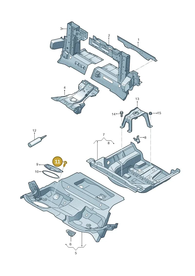 N10604601 — Audi A5 Cabriolet (2016-2025) diagram 848803500, position 11