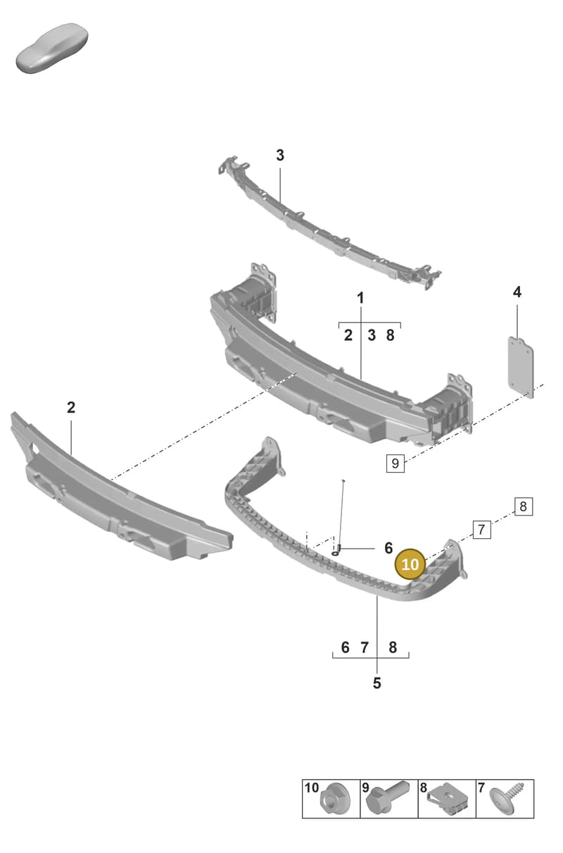 N10609207 — Porsche 911 (2021-2022) diagram p59802400, position 10