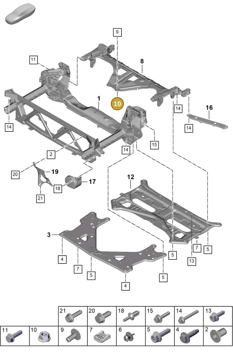 N10609207 — Porsche Panamera (2023-2025) diagram p62401000, position 10