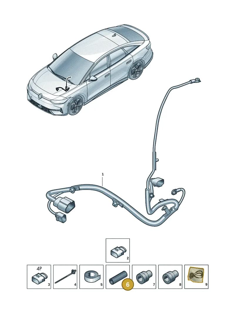 N10617301 — Volkswagen ID.7 (2023-2025) diagram 14b971700, position 6