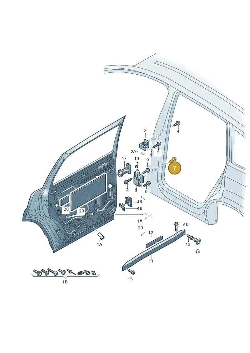 N10624202 — Audi Q7 qu. 3.0 TDI (2009-2015) diagram 493833100, position 7