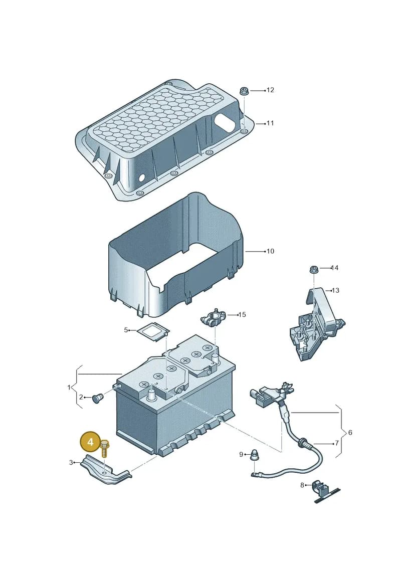 N10624202 — Audi A3 Sportback (2016-2020) diagram 745915050, position 4