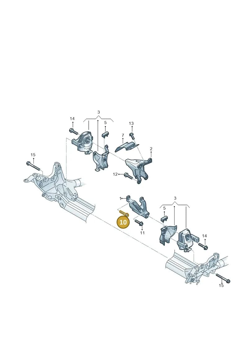 N10625902 — Audi A4L 2.0 (2008-2012) diagram 636199070, position 10