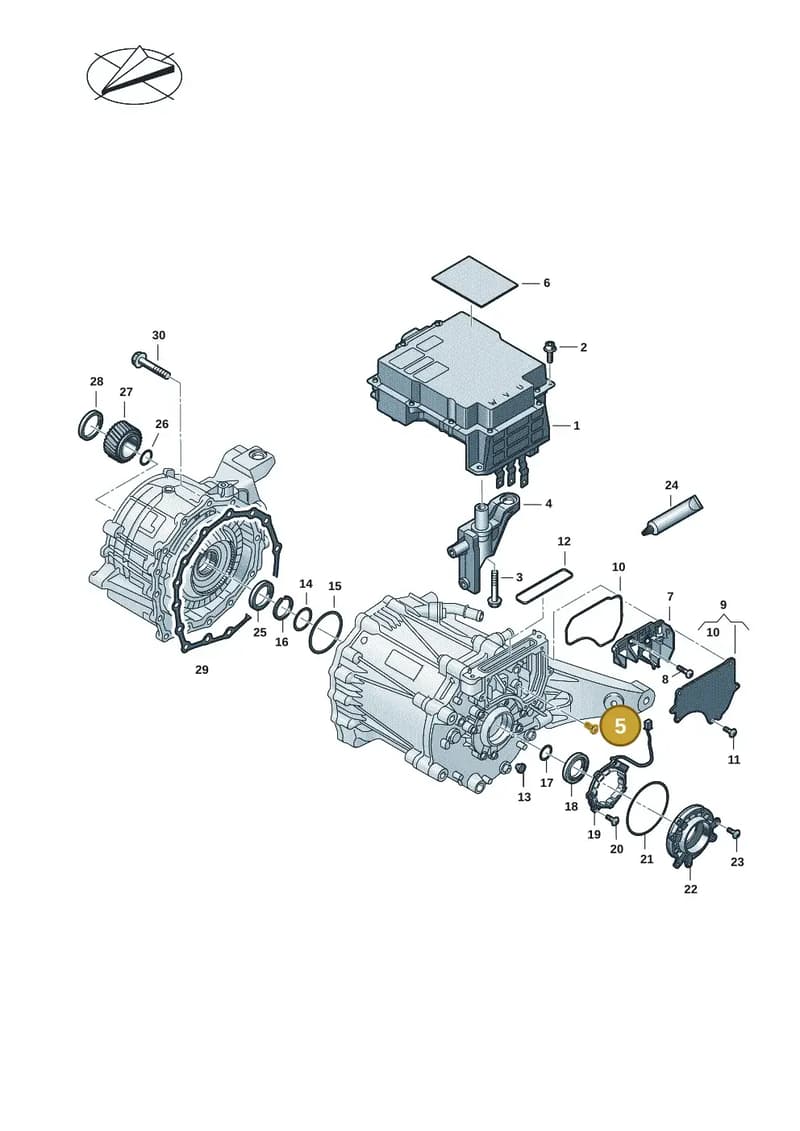 N10625902 — Audi RS e-tron GT (2020-2025) diagram 4j1901400, position 5