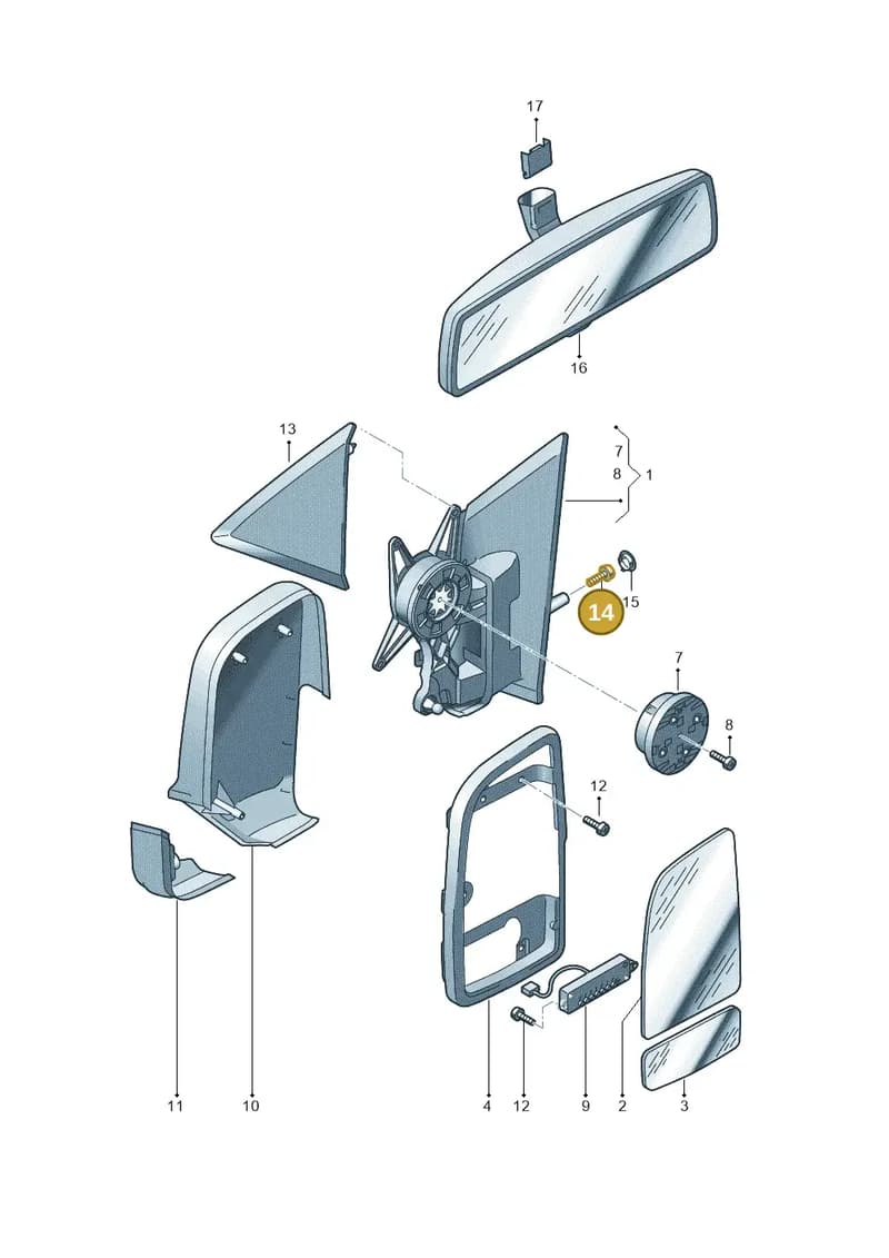N10632001 — Volkswagen Crafter 35 panel (2011-2016) diagram 722857400, position 14