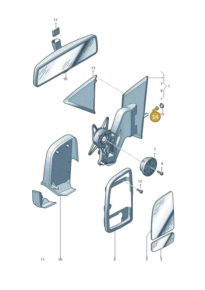 N10632001 — Volkswagen Crafter 35 panel (2011-2016) diagram 722857450, position 14