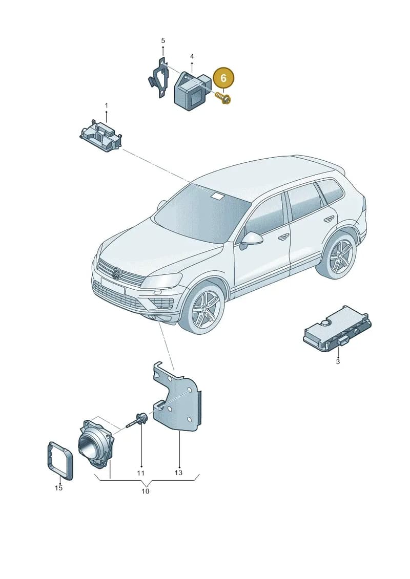 N10632001 — Volkswagen Touareg (2014-2018) diagram 787907000, position 6
