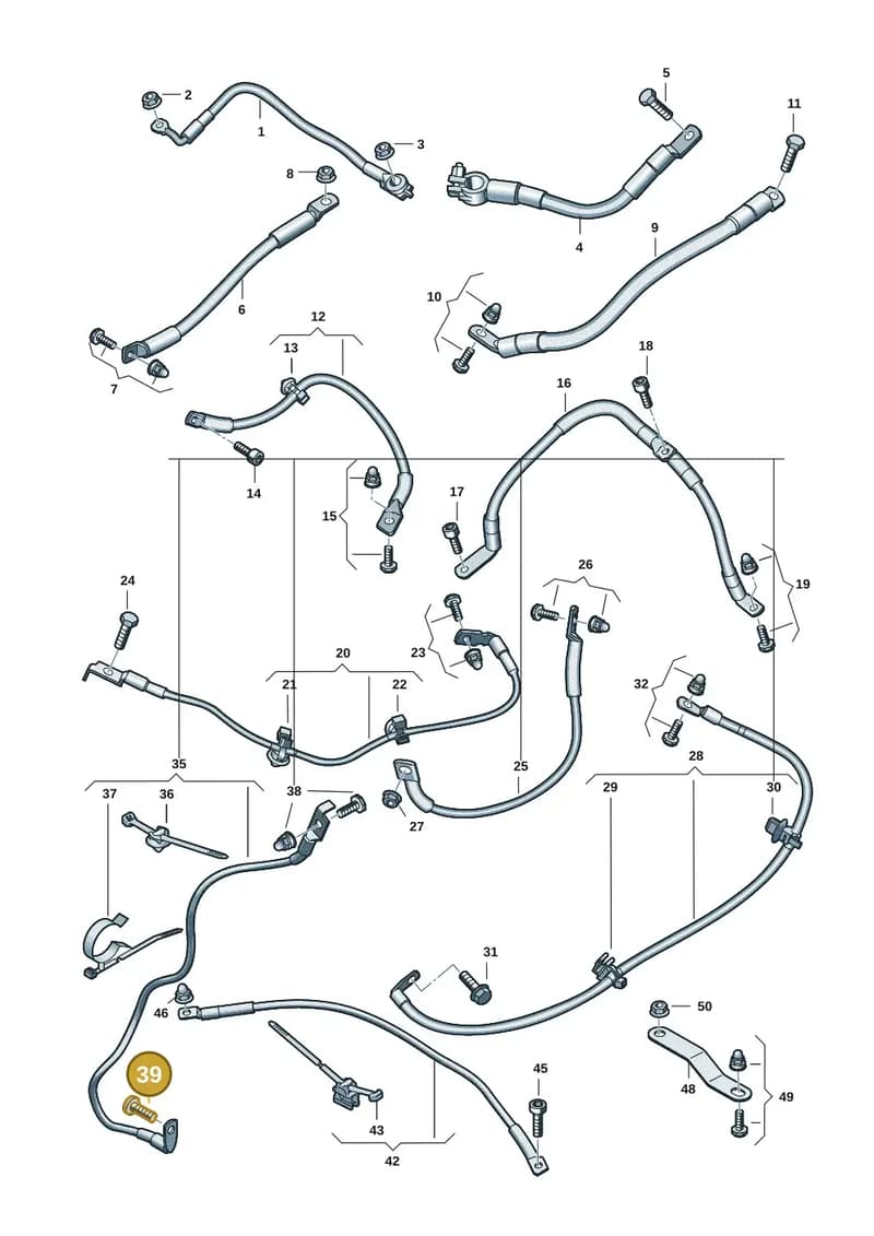 N10632001 — Audi RS e-tron GT (2020-2025) diagram 4j1972000, position 39