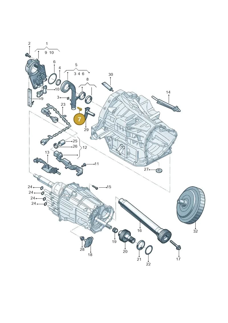 N10637302 — Audi Q5 (2009-2018) diagram 687321070, position 7