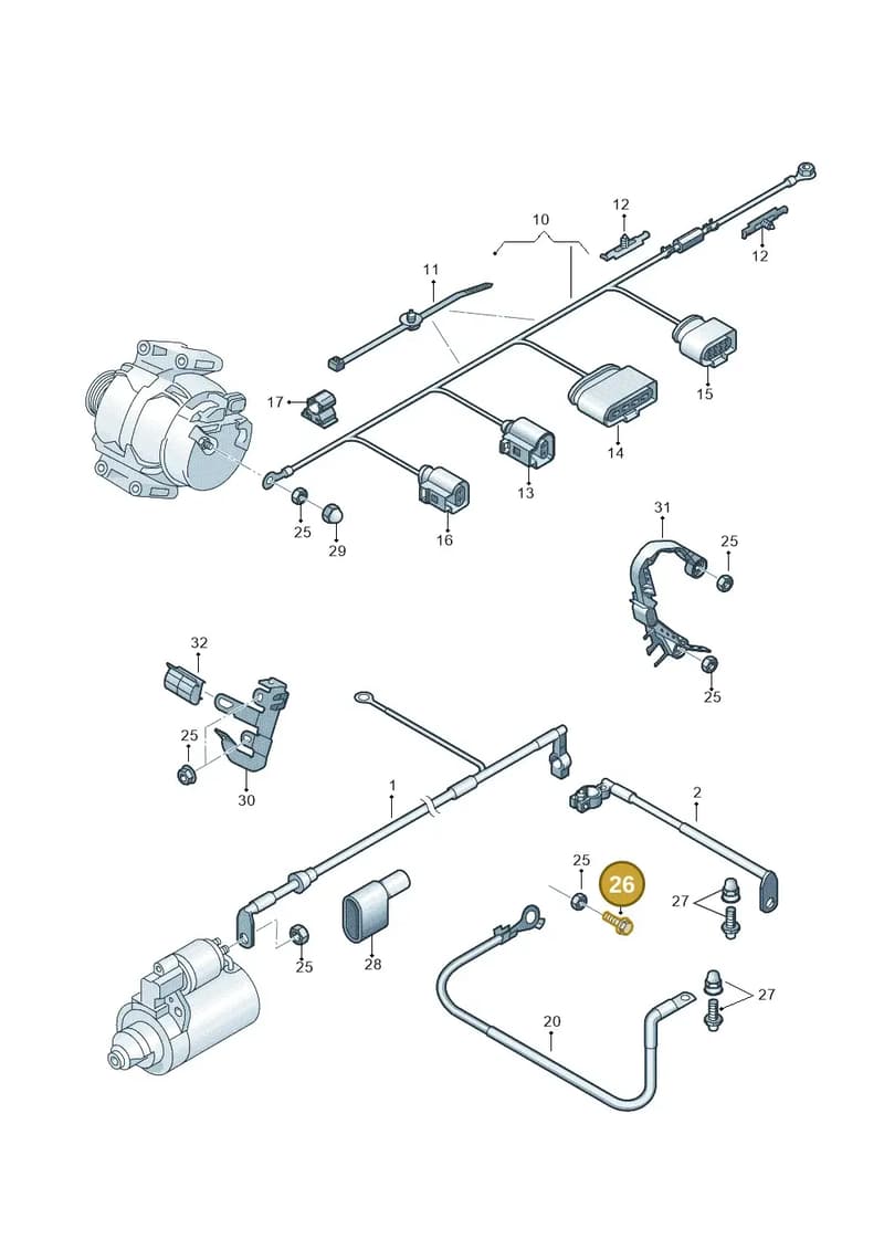 N10642106 — Volkswagen Sharan (2015-2022) diagram 863971010, position 26