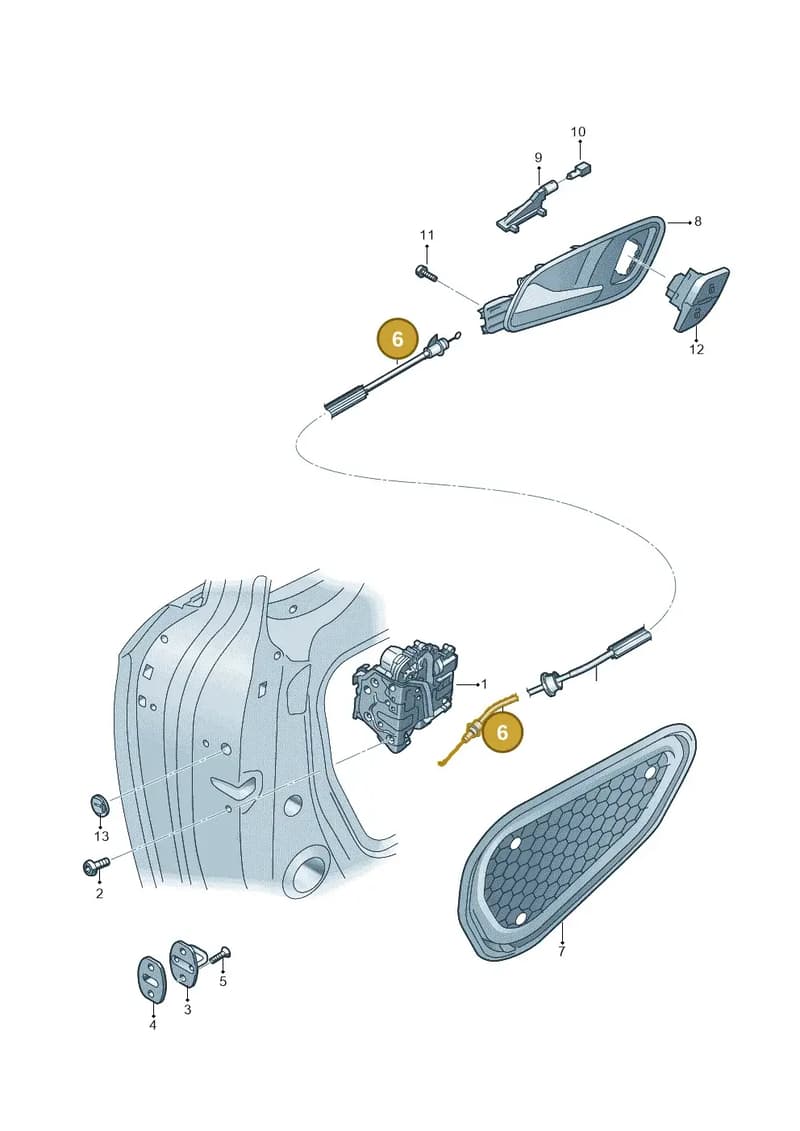 N10649702 — Audi A3 Sportback (2016-2020) diagram 745839350, position 6